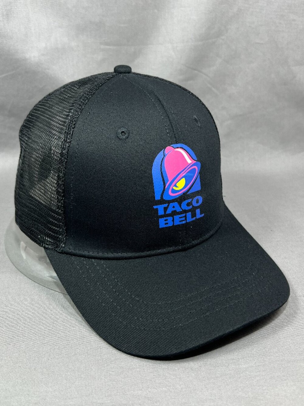Taco Bell Mesh Trucker Hat Black Workwear Employee Adjustable Adult Snapback Cap